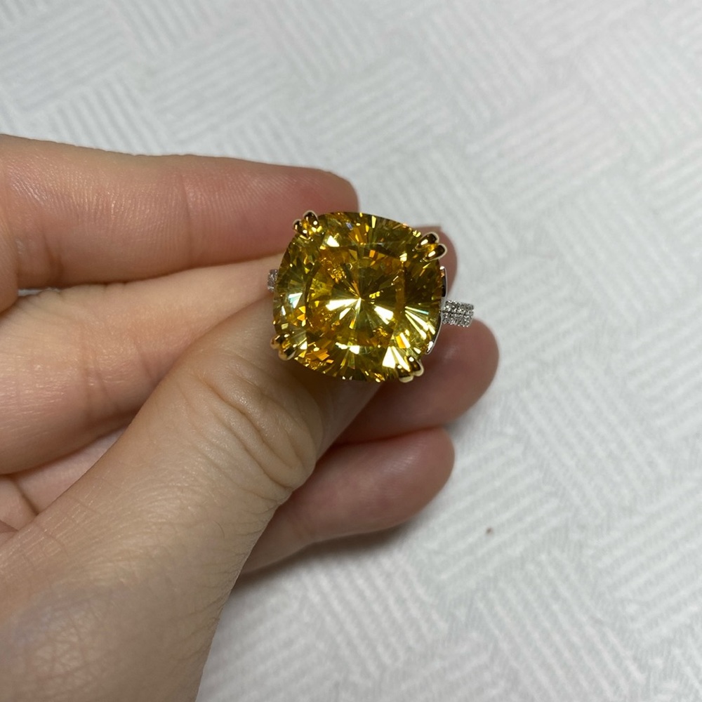12 Carat Simulated Diamond Ring